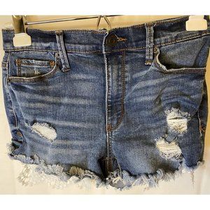 Mudd Jean Booty Shorty Shorts women Size 5 26X2.5 FLX Stretch Low Rise